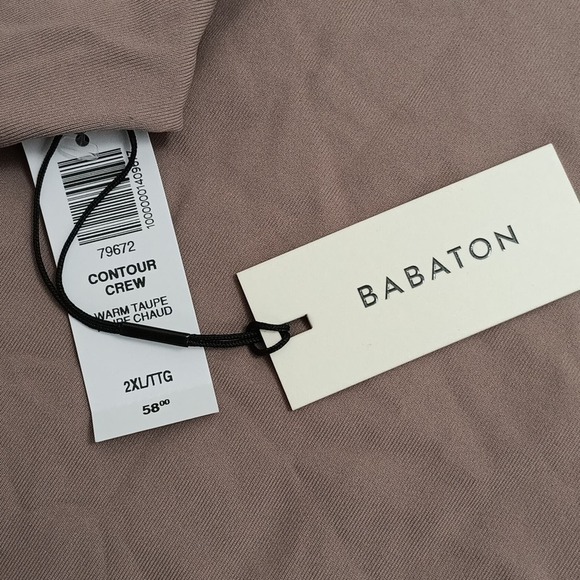 NEW Babaton Contour Crewneck Bodysuit Warm Taupe Size 2XL - Picture 4 of 6